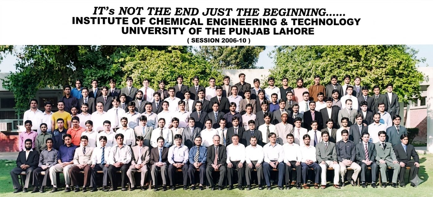 Session 2006-2010 Batch Photo — ICET, University of the Punjab
